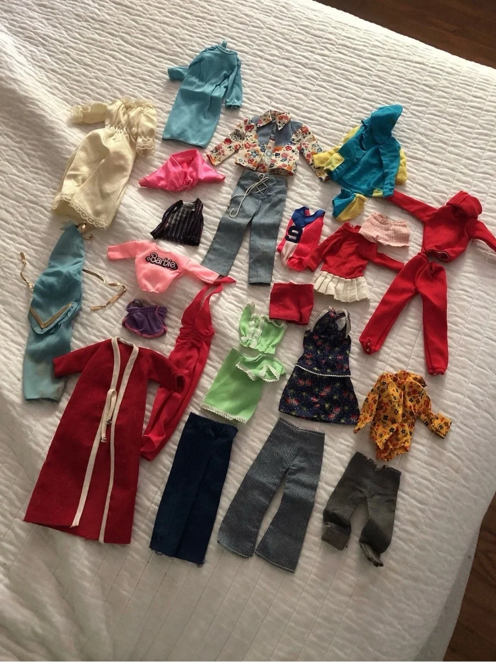 Barbie Ken Best Buy  Huge Clothing Lot 1970’s 23  Outfits